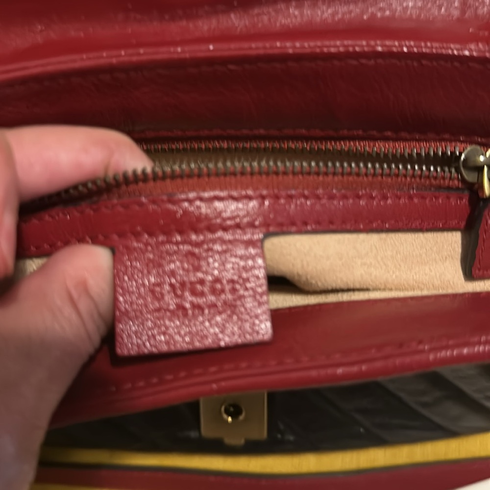 Gucci Quilted Leather Marmont Torchon Top Handle Crossbody Bag - Picture 9 of 13